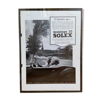 Affiche publicitaire Solex 24 avril 1937