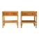 Tables de chevet vintage en bambou