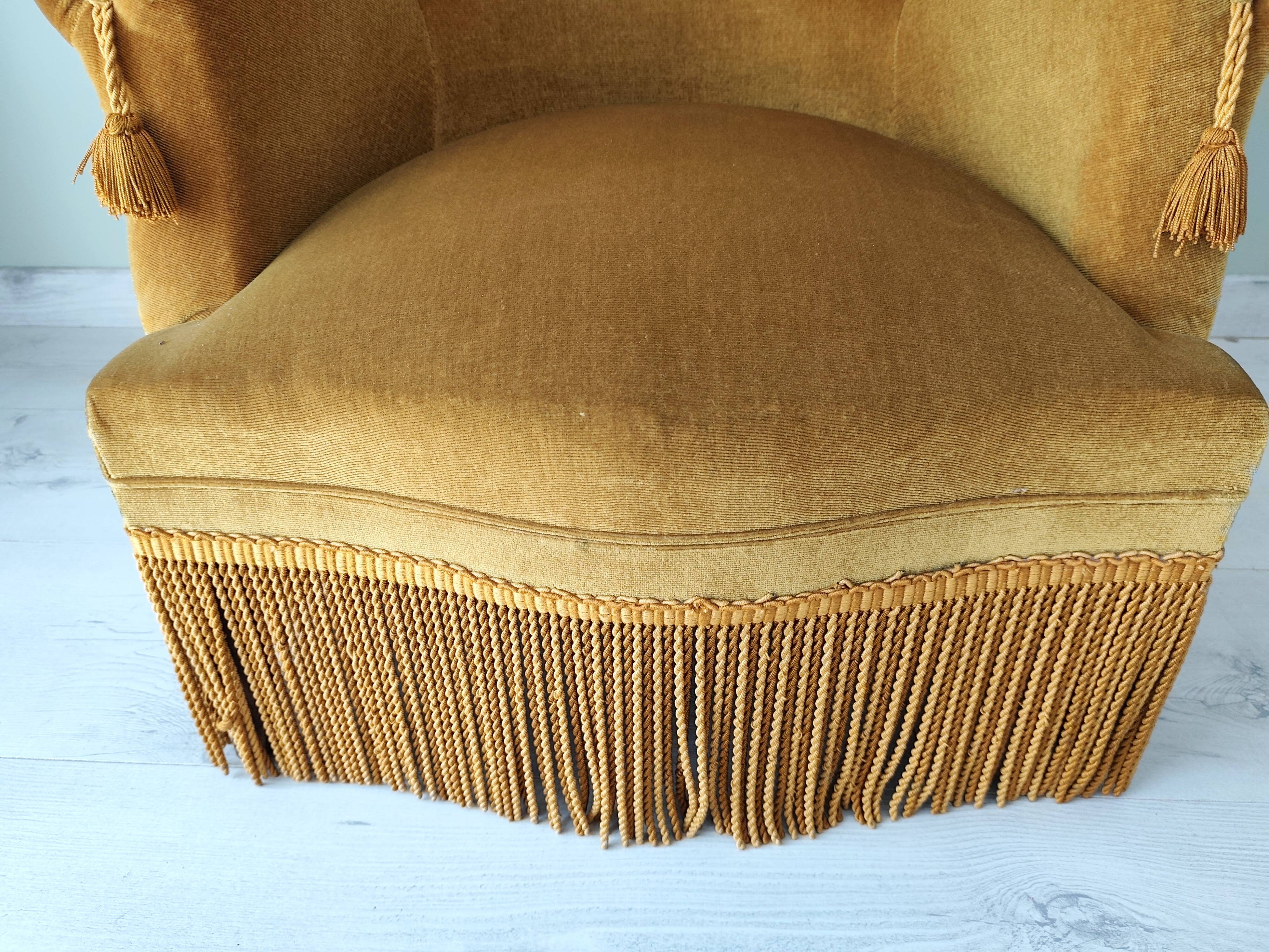 Vintage ochre armchair