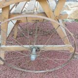 Ancienne charette en bois vintage