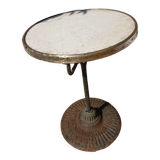 Table pedestal table bistro early 20th century