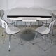 Table et chaises Formica 1950