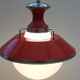 Metal and glass chandelier style boat