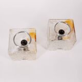 Paire d'appliques vintage années 70 design toni zuccheri pour veart