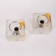 Pair of vintage 70s wall lamps design toni zuccheri for veart