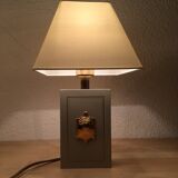 Lamp Turtle golden brass lacquered 70s