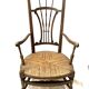 19th century Provencal nurse's chair wide seat