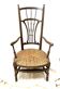 19th century Provencal nurse's chair wide seat