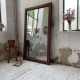 Late 19th XL wooden mirror
