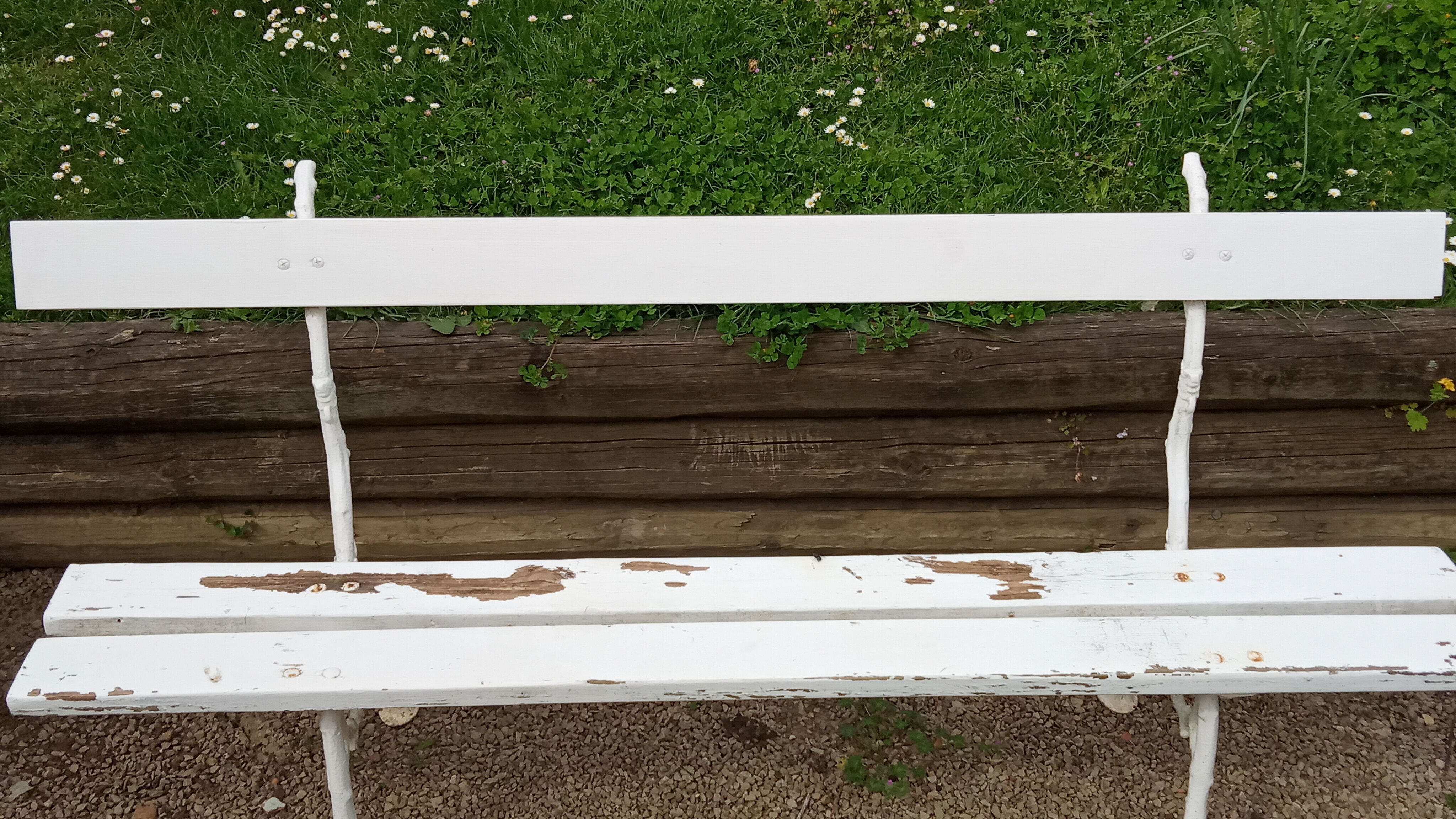 Garden bench cast iron legs