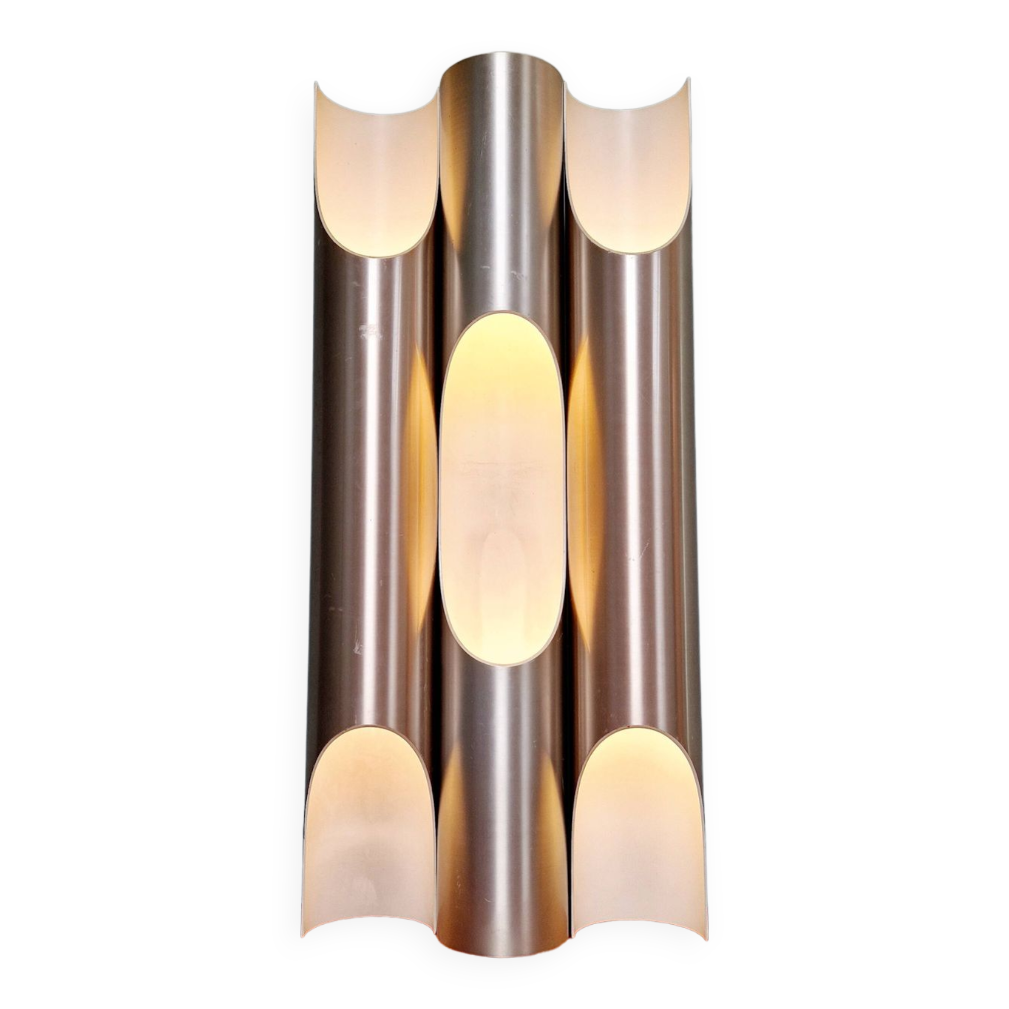 Set of 3 fuga xl wall lights (60cm), raak, 1960s