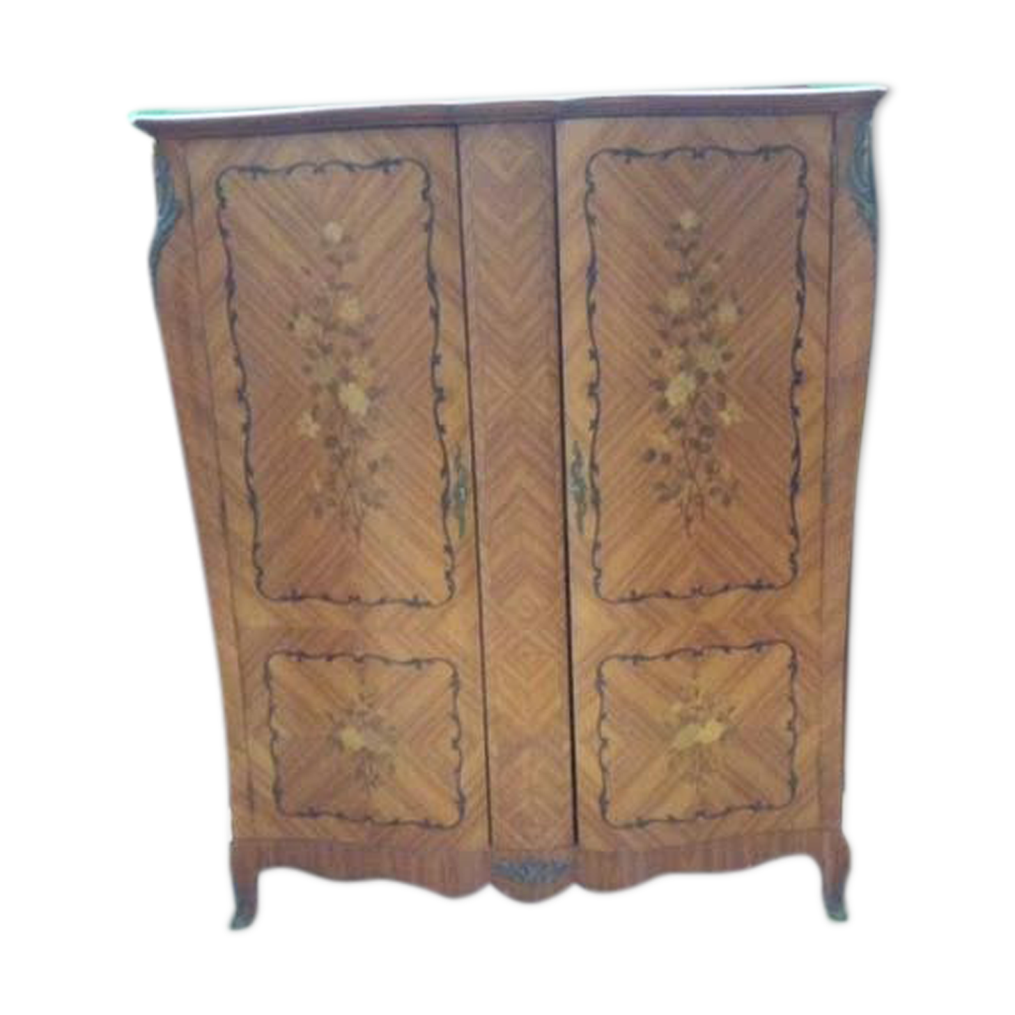 Armoire 2 portes avec marqueterie