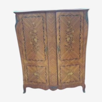 Armoire 2 portes avec marqueterie