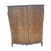 2-door wardrobe with marquetry