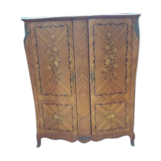 2-door wardrobe with marquetry