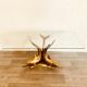 Table basse 3 dauphins en laiton