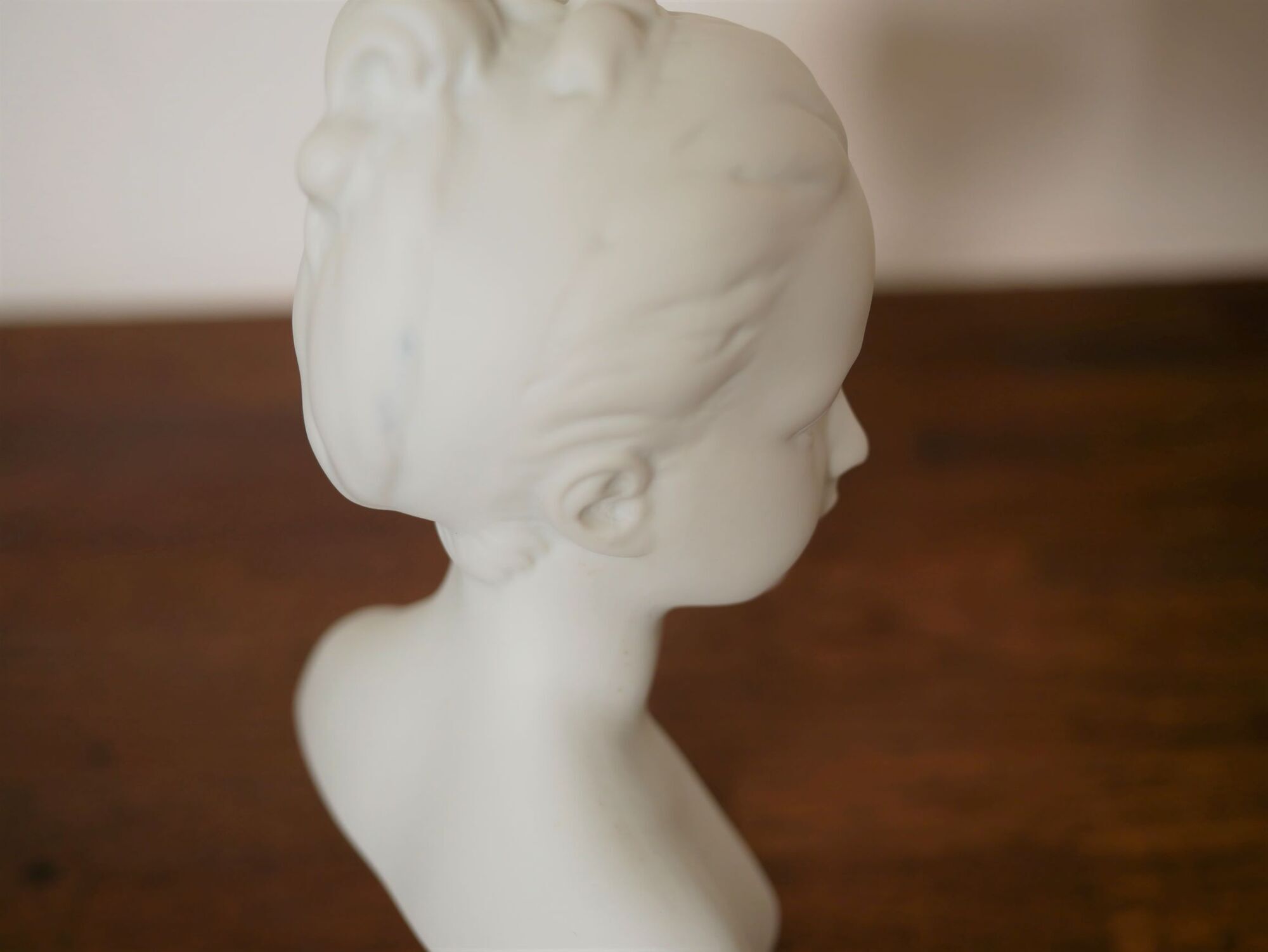 Limoges porcelain girl bust by C.Tharaud