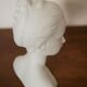 Limoges porcelain girl bust by C.Tharaud