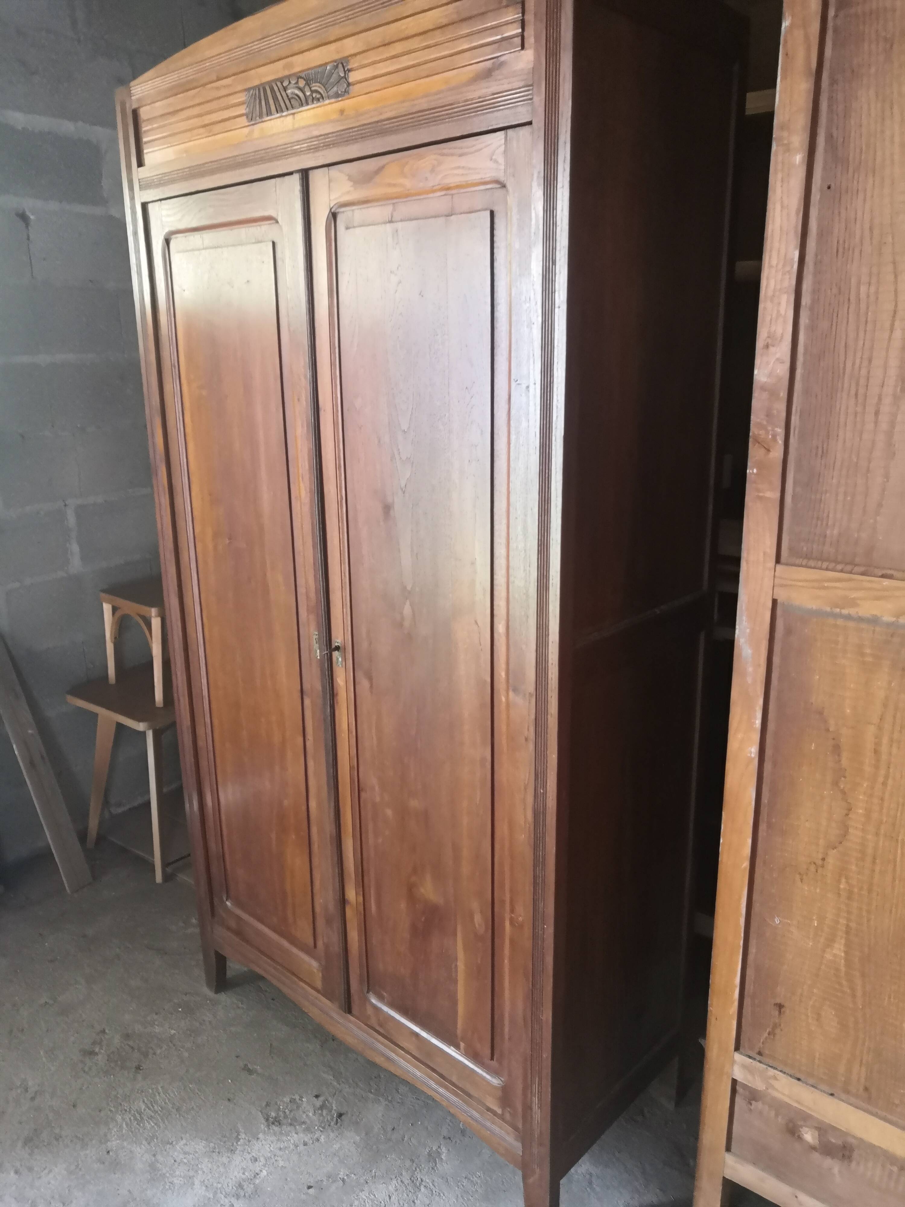 Vintage Parisian wooden cabinet