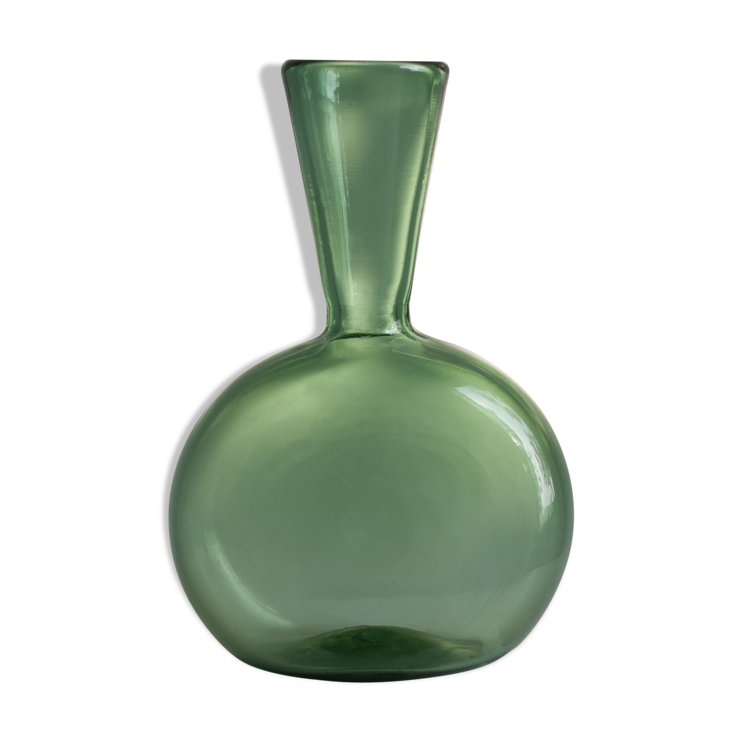 small blown glass bottle