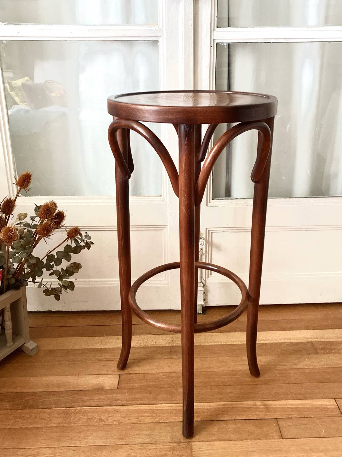 Bentwood high bar stool