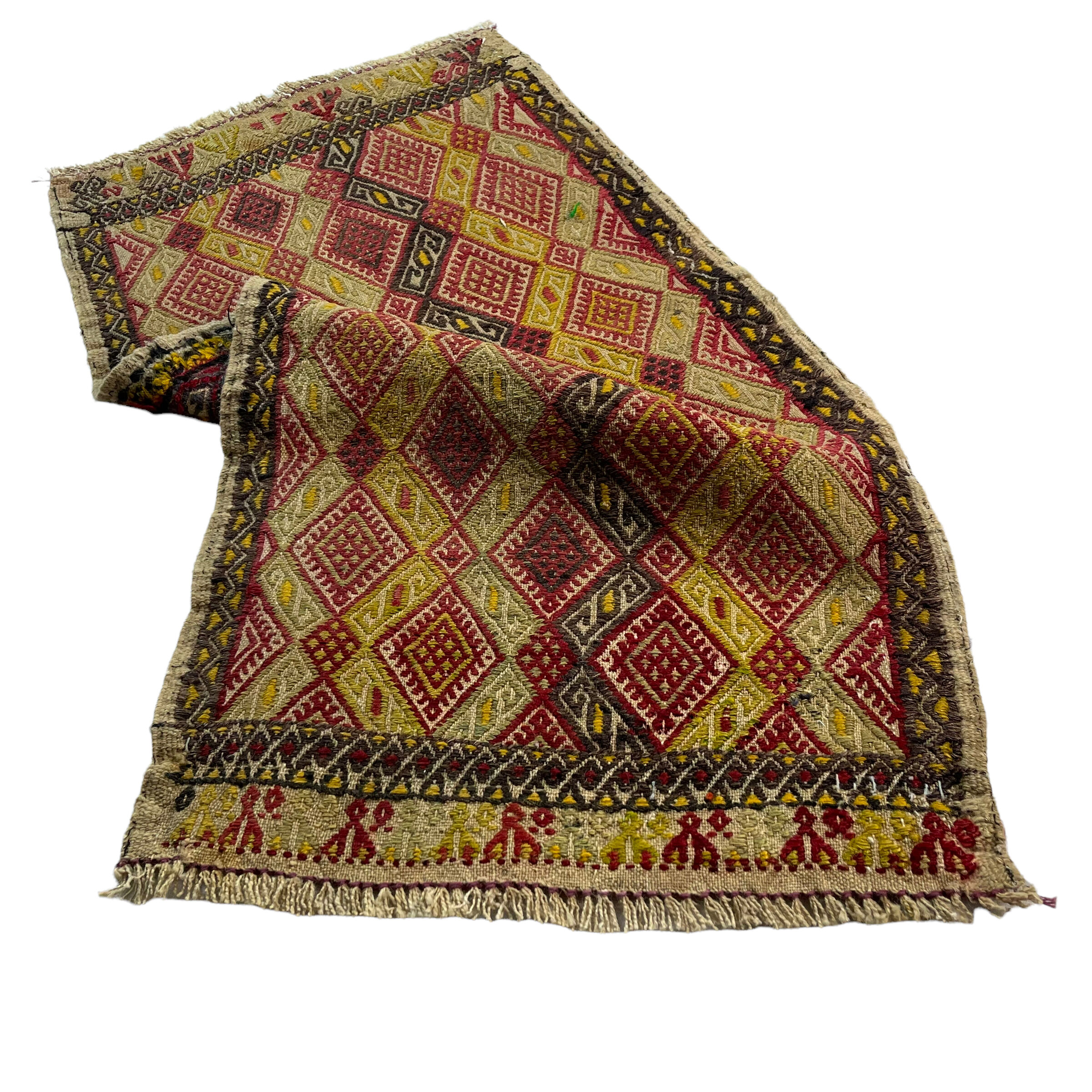 Vintage turkish kilim rug , 91 x 48 cm