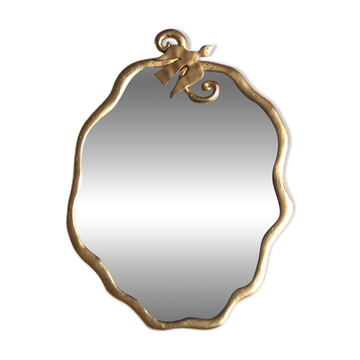 Miroir doré à l'oiseau de Edouard Rambaud, années 90