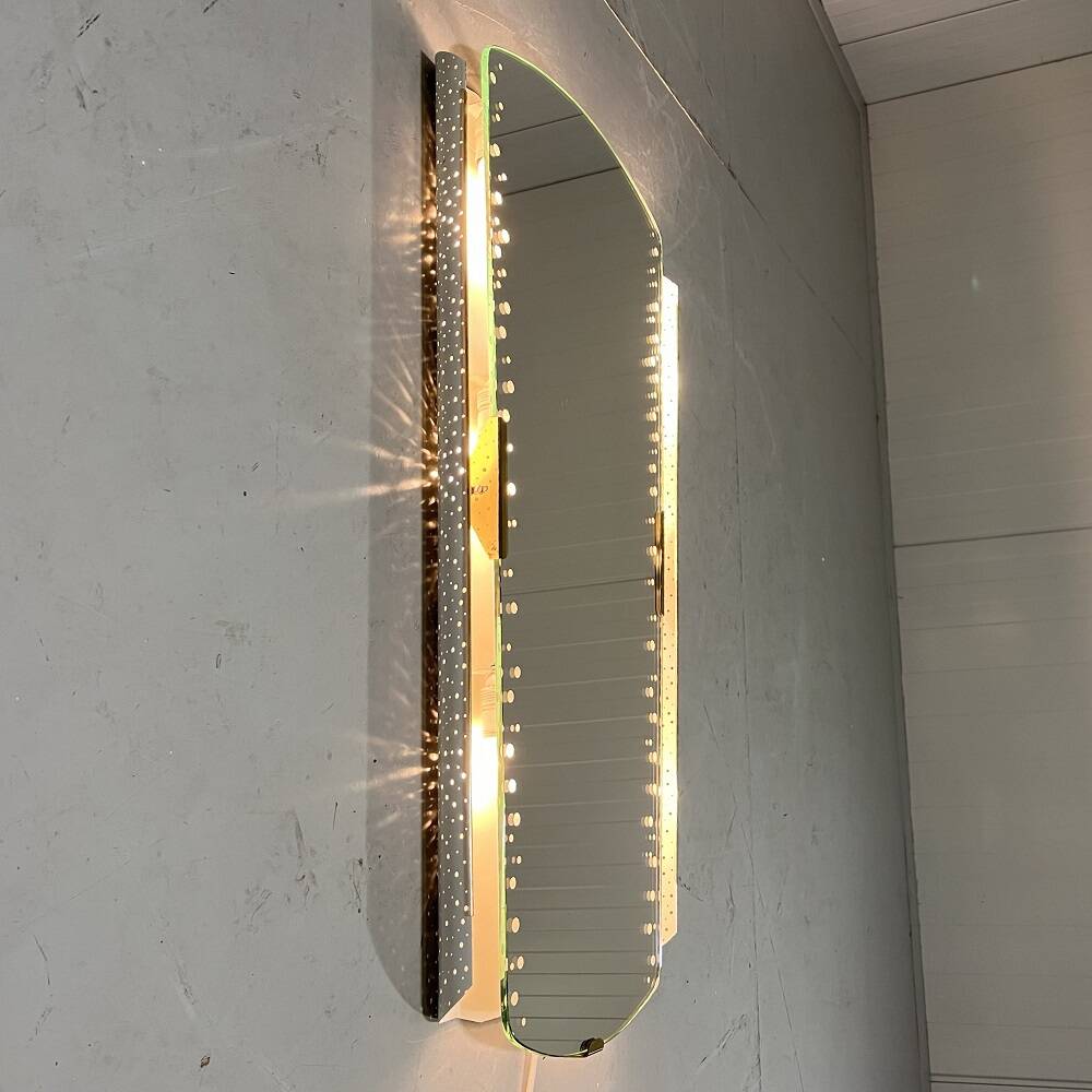Ernest Igl illuminated mirror for Hillebrand Germany
