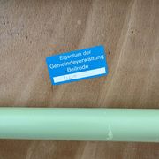 Vintage Beilrode (Germany) kindergarten chair | Almond green metal