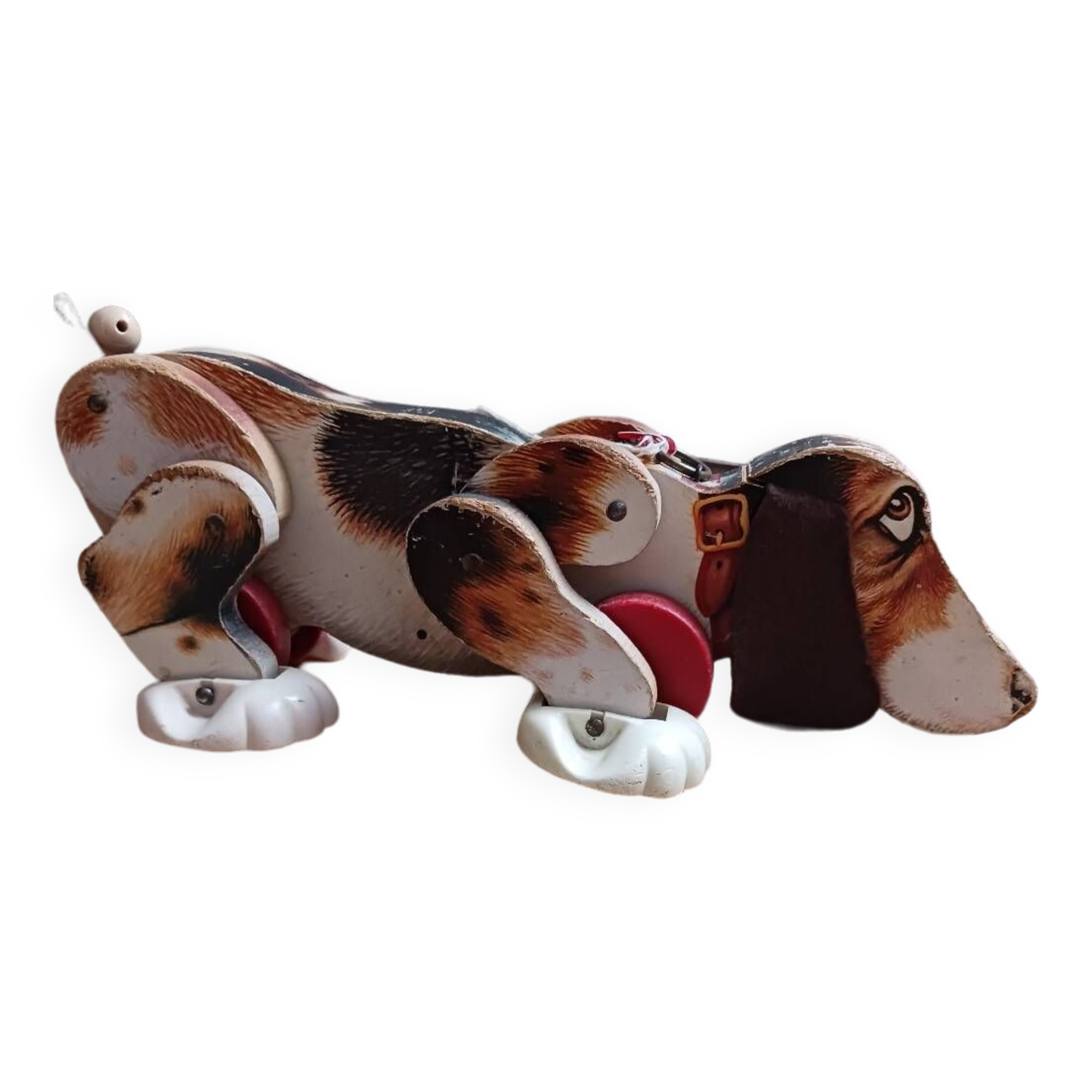 Snoopy chien en bois à tirer fisher price