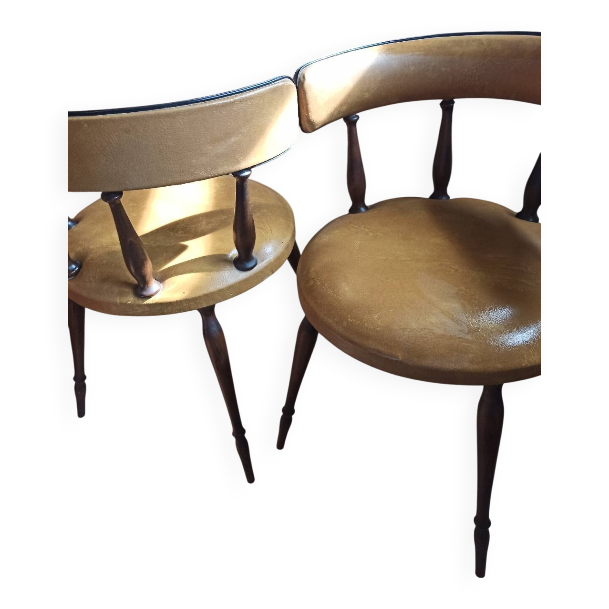 Fauteuil demi lune années 60