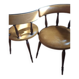 Fauteuil demi lune années 60