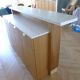 Contemporary bar in solid oak & double terrazzo top - Unique piece