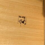 Low buffet / sideboard Dal Vera bamboo rattan vintage 1970s