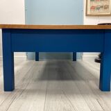 Table basse bleue