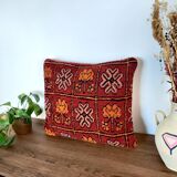 Red Moroccan ethnic cushion