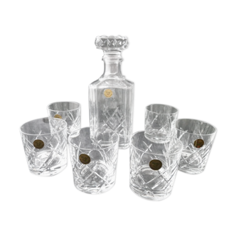 Cut crystal whisky service