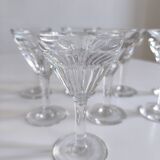 Set of 8 stemmed glasses 1960