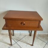 vintage teak bedside table