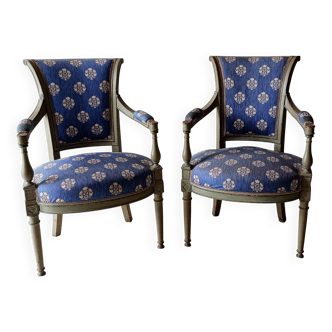 pair of Directoire armchairs