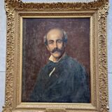 Eugène Girardet (1853-1907) - Oil on canvas - Portrait of Vidal - 19th century