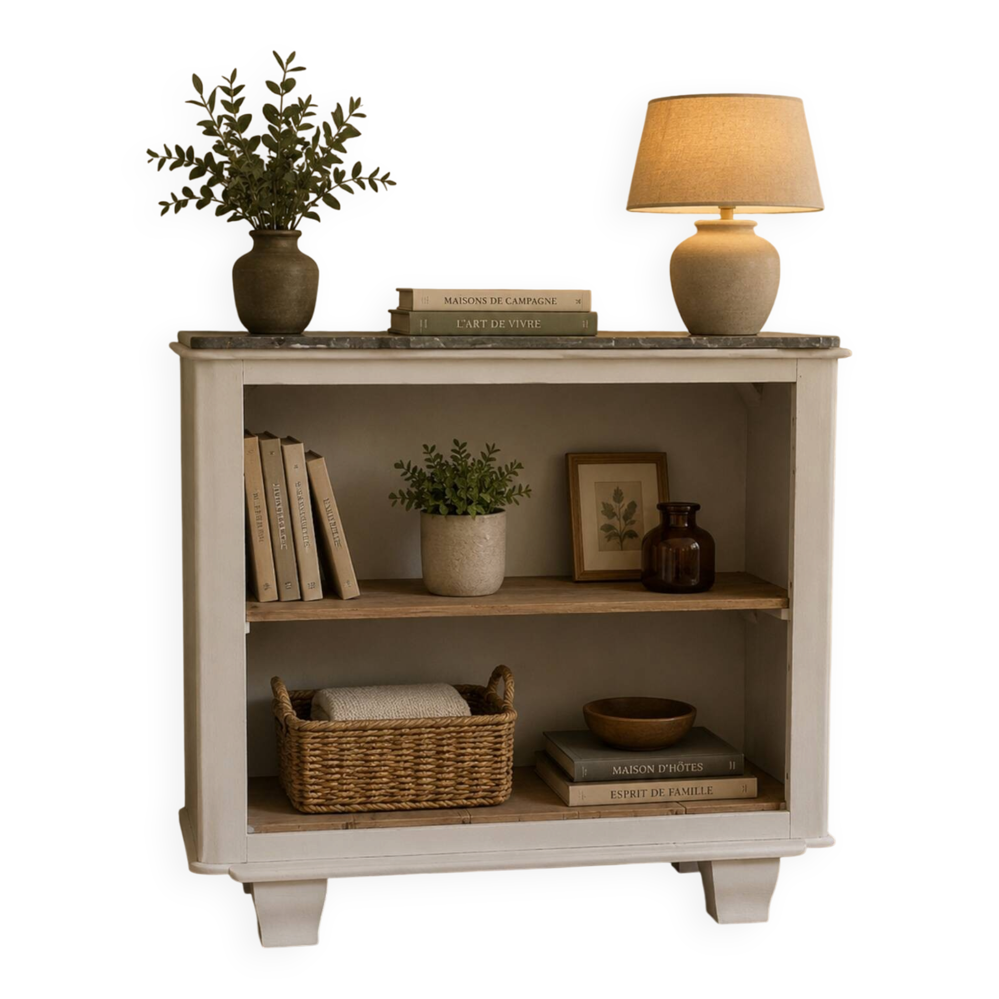 Multifunctional marble shelf