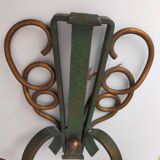 Pairs of vintage wrought iron wall lamps