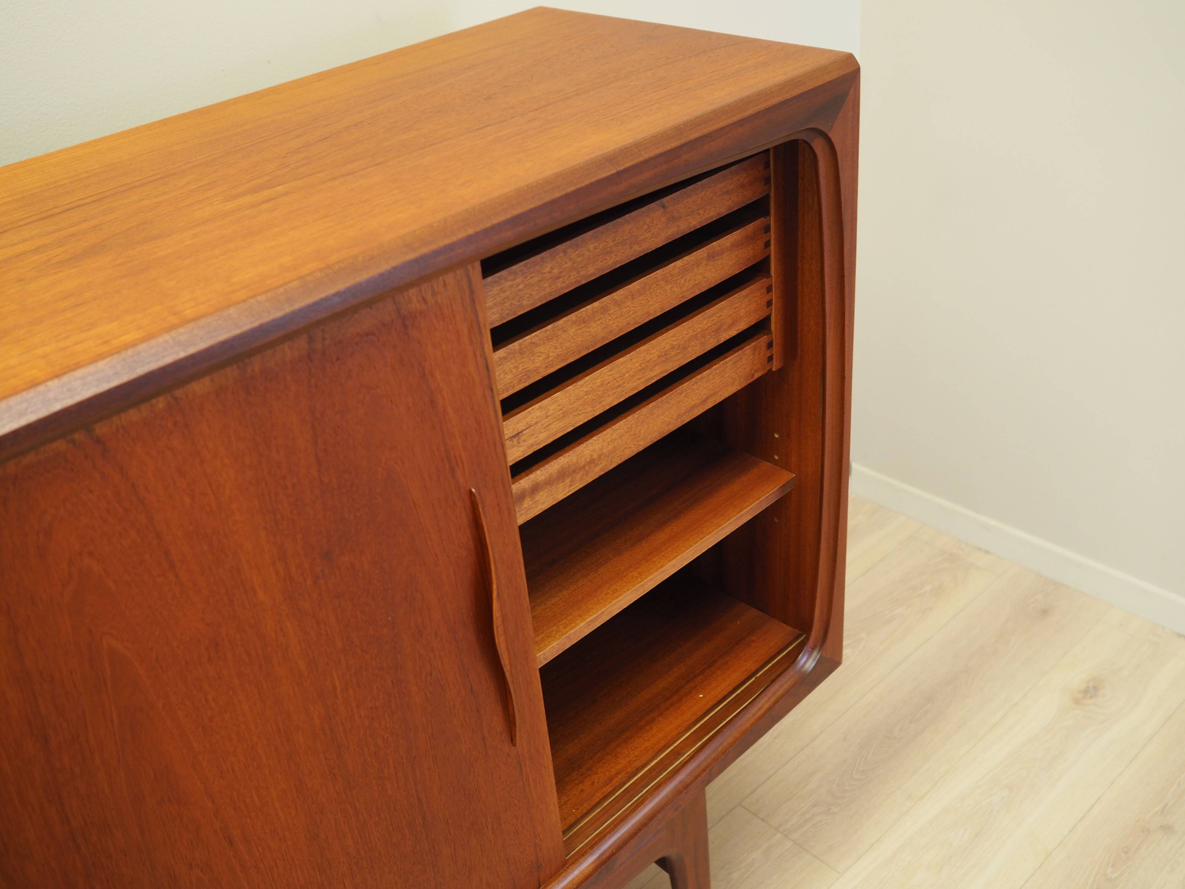 Teak highboard, Danish design, 1970s, production: Denmark