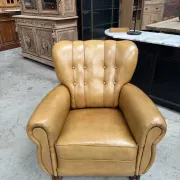 1950s leather armchair