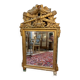 Miroir doré et vert en bois