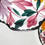 Two Schramberg Majolika painted flower dishes