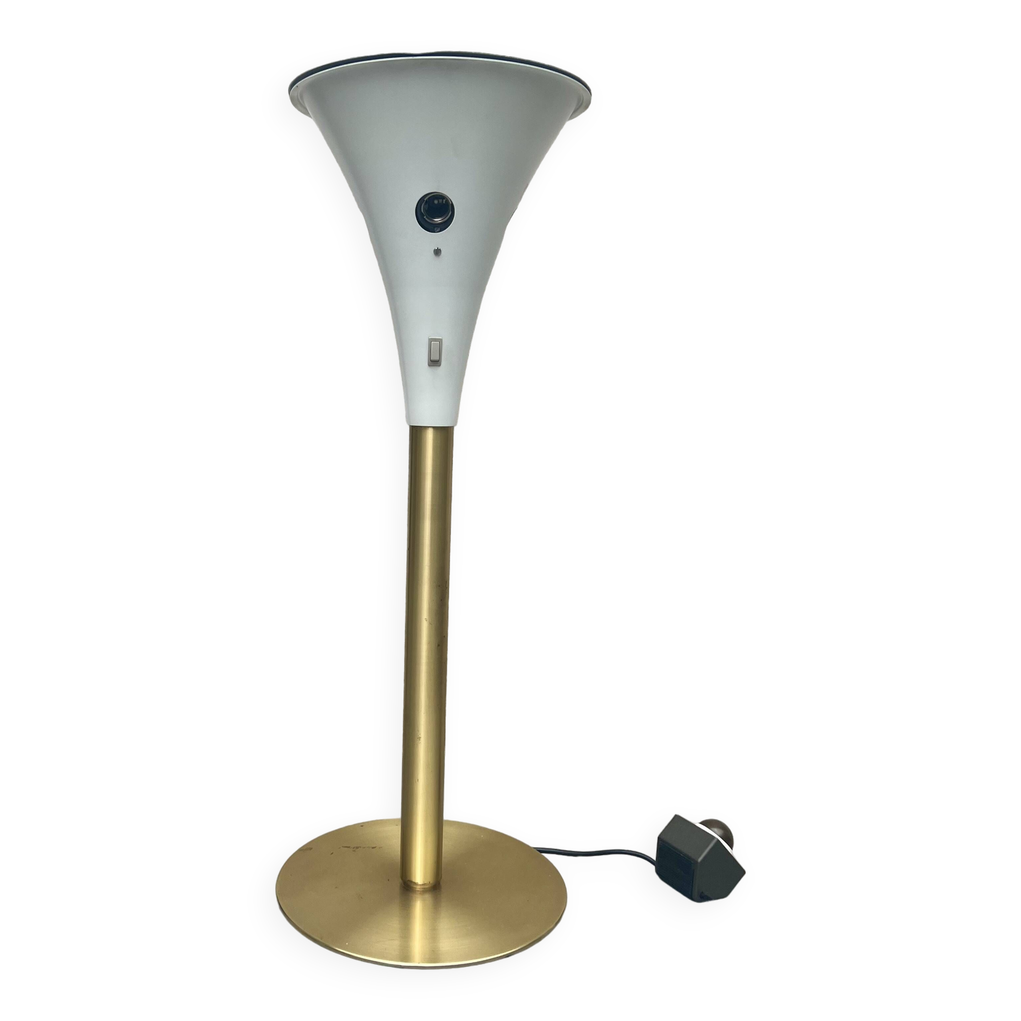 1 Tulip Floor Lamp Staff Lamp Lights Metal / Gold - Brass 1960/70s