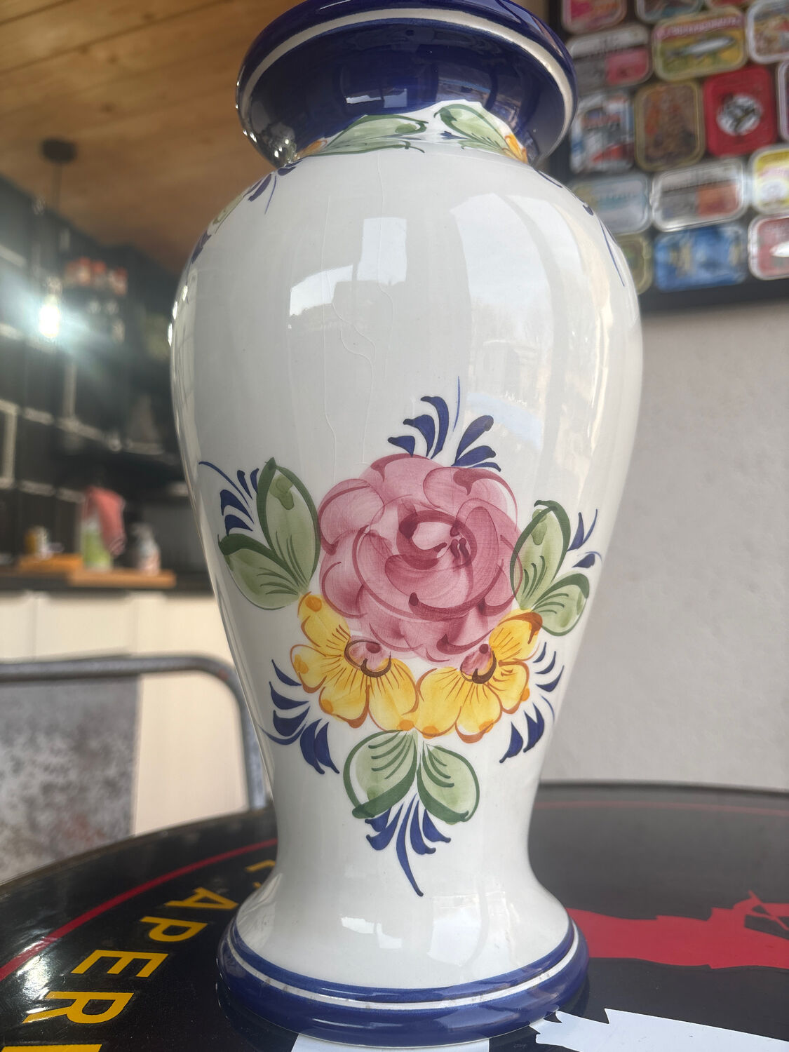 Hand-painted vase