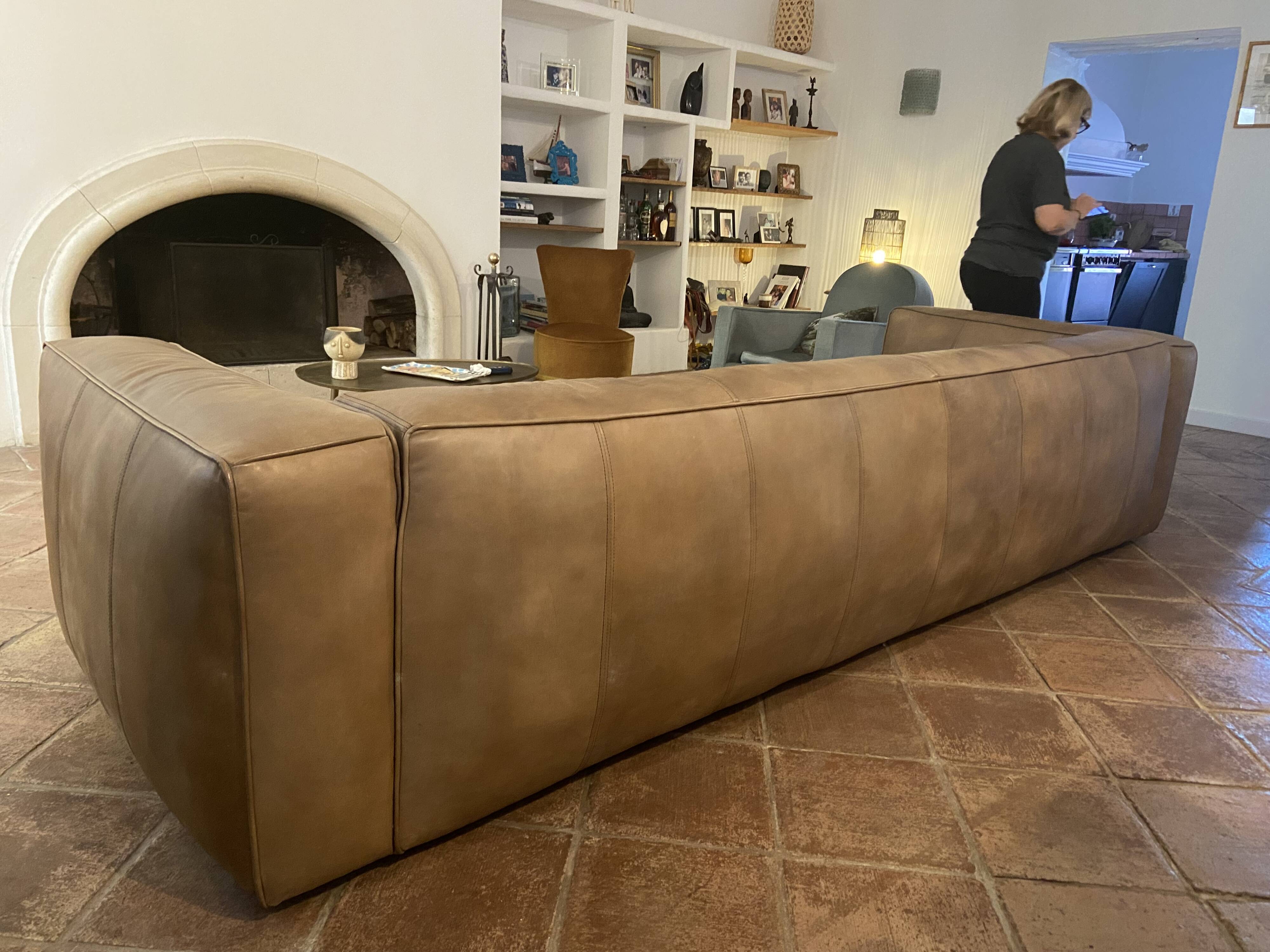 leather sofa